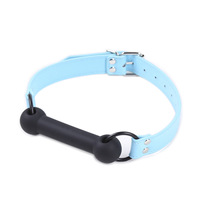 Bâillon buccal BDSM en silicone en forme d'os de chien, plug buccal de retenue pour adultes, jouet sexuel, bâillon à boule pour jeux adultes