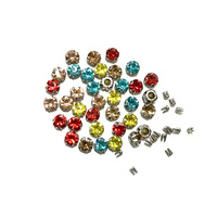 Accessoires vestimentaires Perceuse à main Perceuse à ongles avec accessoires en verre diamanté de différentes couleurs