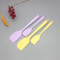 Spatule en silicone monobloc résistante à la chaleur, de qualité alimentaire, pour pâtisserie, crème, glaçage, pâte à pâtisserie, sans BPA, écologique