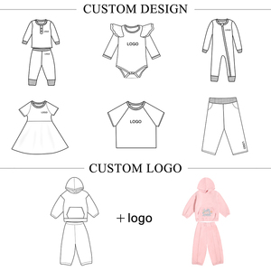 Sudaderas con Capucha para Niños de Alta Calidad con Etiqueta Personalizada del Fabricante, Conjuntos de Ropa para Niños Suaves, Conjuntos de Ropa para Niños de Color Sólido - Product Image 3