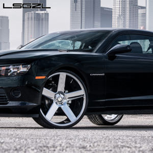 Изготовленные на заказ кованые 5 спиц из алюминиевого сплава полированные хромированные колеса обода серебро 5x114,3 5x120 5x130 18 19 20 21 22 23 24 26 дюймов - Product Image 6