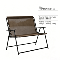 Nouvelle conception moderne, chaise zéro gravité de grande taille pour 2 personnes, double largeur, pliable, respirante, en maille, chaise inclinable d'extérieur pliable