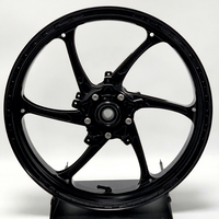 Jantes de moto forgées à cinq branches XINLAI personnalisées, finition noir brillant, 17-18 pouces, légères, en alliage CNC, pour Yamaha R6