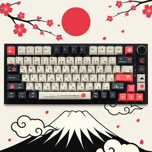 Teclas de perfil Cherry con sublimación de tinta, diseño GMK Midnight/Tribal/Ninja/Terra de 129 teclas, compatibles con interruptores Mx para teclado mecánico. - Product Image 1