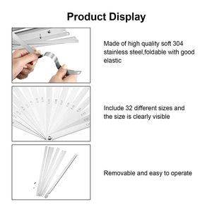 17 להבים מד 0.02-1.00 מ "מ משוכלל פלדה מעובי פלדה מעובי - Product Image 4