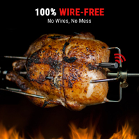 ThermoPro TempSpike Plus 500FT Thermomètre sans fil pour viande, idéal pour grillades extérieures, fumoirs, fours, rôtissoires et cuisson sous vide