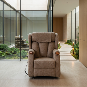 Fauteuil inclinable électrique en tissu pour seniors, fauteuil releveur pour personnes âgées, fauteuil inclinable pour maison de retraite - Product Image 3