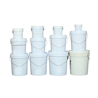 Seau à miel en plastique transparent 1L/2L de qualité alimentaire avec couvercle et poignée Seau en plastique transparent 1KG emballage alimentaire