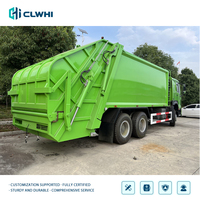 Nouveau camion à ordures compacteur arrière Howo 6x4 12M³ 340HP Euro 6, camion à ordures de grande taille, compacteur de déchets Howo