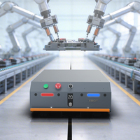 Robot AGV autonome à navigation magnétique, véhicule de manutention de matériaux avec communication sans fil RS485 pour livraison multi-stations