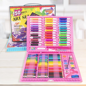 热销 X1026-2 儿童绘画套装 150 件套 儿童绘画艺术套装 水彩笔 彩色铅笔 蜡笔 适合小艺术家 - Product Image 3