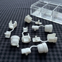 HEAVY POWER Embout de décharge de tension en nylon à angle droit 6n3-4, couleur noire, anti-glissement du cordon d'alimentation, pour appareil électrique