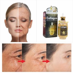 OEM suero facial orgánico profundo antiarrugas blanqueamiento minimizador de poros vitamina <span class=keywords><strong>C</strong></span> vegana y colágeno brillo antienvejecimiento - Product Image 2