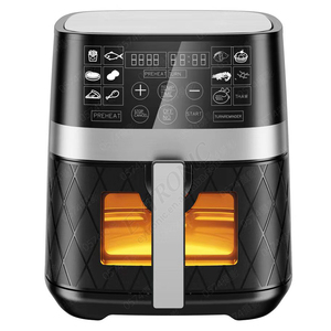 Friteuse à air numérique antiadhésive 6,5 L à température réglable pour usage domestique, avec logo personnalisé, couleur au choix, offre spéciale - Product Image 2