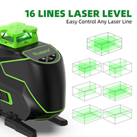 Huepar – niveau Laser rotatif à 16 lignes 4D 360 auto-nivelant S04CG-L, haute précision et haute visibilité, à vendre