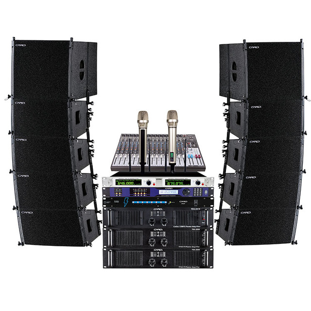 Professional Line Array Sound System 10 Inch 15 Inch Speakers Professional for Concert Auditorium Ballroom