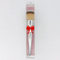 Pinceau à poudre Kabuki de luxe DailyQueen de haute qualité, or, argent, noir, poils synthétiques, manche en bois, logo personnalisé, liquide