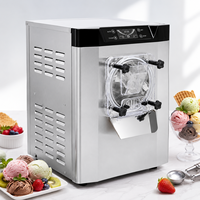 Desktop Hard Ice Cream Making Machine Digitale besturing Commerciële Gelato Sorbet Bevroren Yoghurt Batch Freezer Machine