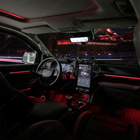 KYNCHO pour Ford Everest, éclairage ambiant de voiture, symphonie de 64 couleurs, éclairage LED intelligent, lampe d'éclairage intérieur de voiture, contrôle par application Bluetooth
