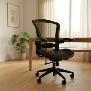 Ergonomic Mesh Office <b>Chair</b> with Adjustable Armrests and Swivel Base for Home Office Use - Product Image 2