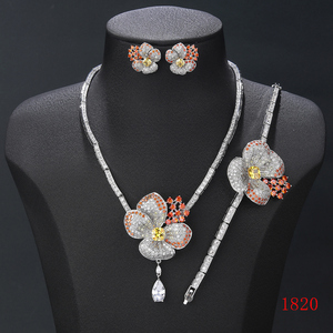 Conjunto de Joyería XUPING, Venta al por Mayor en Dubái, Diamantes Artificiales, Estilo Moderno y Lujoso, Joyería de Novia para Boda - Product Image 5