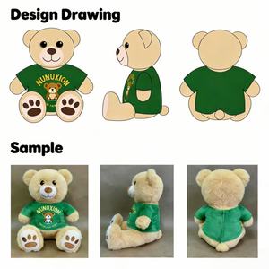 Boneka Beruang Maskot Kustom dengan Kaos Logo Boneka Beruang Teddy Promosi Kustom untuk Promosi Merek dan Hadiah Perusahaan - Product Image 1
