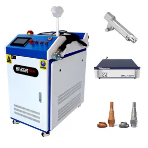 Razortek cnc fiber laser cleaning machine 1.5kw 2kw 3kw CE version Raycus laser rust removal machine portable