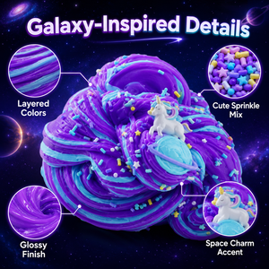 Set de exhibición de 6 tarros de slime de mantequilla Galaxy al por mayor, serie Cielo Estrellado, juguete sensorial suave y elástico para aliviar el estrés para niños, OEM - Product Image 4