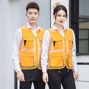 Verano fresco sin mangas bolsillos chaleco para mujeres ropa de trabajo duradera pesca chalecos transpirables senderismo moda chaleco hombres - Product Image 1