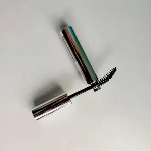 Ready to Ship Hot Sale Empty Mascara Container Tube Cosmetic Packing Aluminum Mascara Tubes With Curved Wand