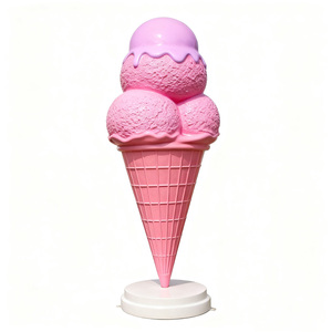 ที่แกะสลักรูปไอศกรีมทำจากไฟเบอร์กลาสตัวหนา F045รูปปั้นในฉากศิลปะเมืองตัวละครการ์ตูน - Product Image 3