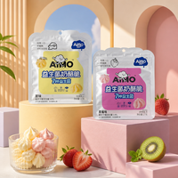 Biscuits croustillants Aimo saveur fromage et fruits, fourrés au centre, 27 grammes, prêts à consommer, longue durée de conservation, en sachet