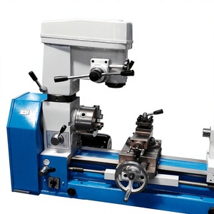 Máquina de Perforación y Fresado de Metal Multifuncional AT300, 220V, Mini Torno de Uso Doméstico, 6 Velocidades, Alta Rigidez - Product Image 5