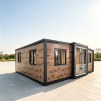 Maison conteneur extensible Shinestone à double aile, maison mobile préfabriquée modulaire, structure personnalisée