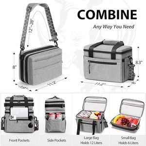 12 Cans Leak-proof Travel Beer Cold Thermal Bags Beach Summer Picnic Collapsible Custom Soft Cooler Insulated Bag - Product Image 2