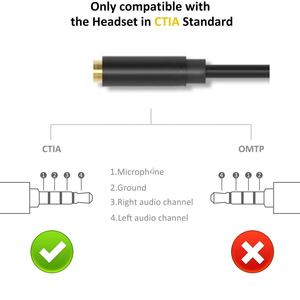 Câble de répartiteur Audio de <span class=keywords><strong>casque</strong></span> de Microphone <span class=keywords><strong>Jack</strong></span> 3.5mm femelle à 2 câbles d'extension Aux de <span class=keywords><strong>micro</strong></span> de <span class=keywords><strong>casque</strong></span> pour câble d'ordinateur de téléphone - Product Image 2