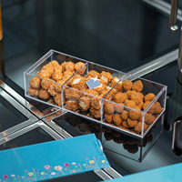 Boîte d'emballage personnalisée pour biscuits au chocolat de qualité alimentaire, boîte de dattes, emballage de luxe à imprimé floral, boîte transparente en acrylique pour noix, desserts, bonbons, cadeaux