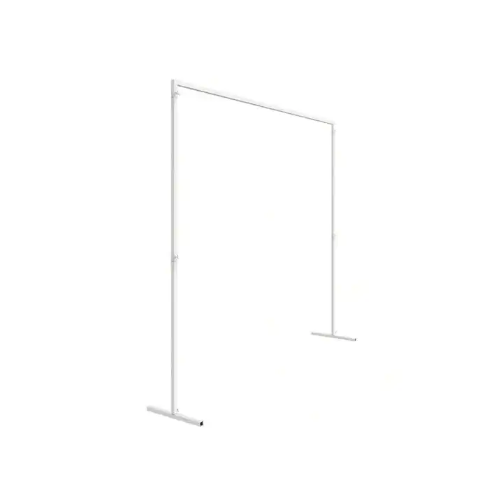 2*2M White Wedding Banner Stands 25mm Square Tube for Weddings Anniversaries Birthday Parties and Any Other Special Events