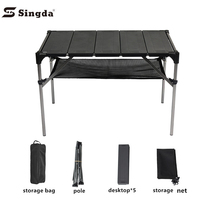 Singda Table de Camping pour cuisine en plein air légère, Table pliante et interchangeable pour pique-nique barbecue dîner de Camping
