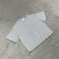 Kaos T-Shirt Sorona Boxy 240g Cetak Logo Kustom, Bernapas, Cepat Kering, Sentuhan Dingin, Jahitan Kontras Abu-abu, Vintage Streetwear