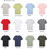 T-shirt personnalisé avec logo imprimé, style couple, col rond, manches courtes, en soie glacée, pour l'été, idéal pour la publicité et le travail, vente en gros