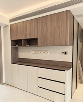 Aparador Moderno con Diseño de Madera para Sala de Estar, Mueble de Almacenamiento Modular Ecológico para Comedor, Hotel y Apartamento