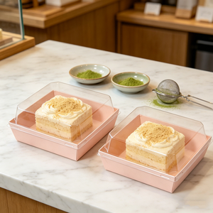 Scatole <span class=keywords><strong>Rosa</strong></span> per <span class=keywords><strong>Pasticceria</strong></span> e Salumi all'Ingrosso, Confezioni da 4 Pollici per Dessert e Prodotti da Forno - Product Image 4