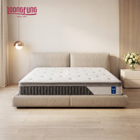 Matelas hybride enroulable haut de gamme LOONGFUNG pour la maison et l'hôtel, ressorts ensachés, mousse à mémoire de forme au gel, mini ressorts, doux et confortable