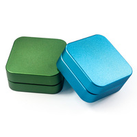 Broyeur à herbes manuel moderne pour accessoires, 55 mm, double couche, en alliage d'aluminium, multicolore, à meules plates