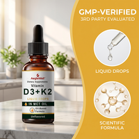 Aeglewell Gouttes Halal Calcium Magnésium Zinc Vitamine D3 K2 – Complément Articulations Ca Mg Zn VD3 K2 en Gouttes Liquides pour la Santé Osseuse