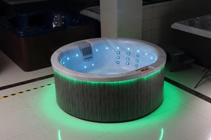 Vasca Idromassaggio Moderna Freestanding Rotonda di Lusso, Vasca da Bagno con Massaggio Integrato <span class=keywords><strong>per</strong></span> <span class=keywords><strong>Casa</strong></span>, Costruzione in Acrilico <span class=keywords><strong>per</strong></span> Funzione Spa Aggiuntiva - Product Image 6