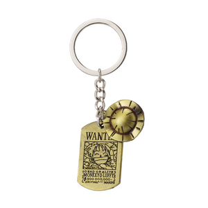 Collier ras du cou pour homme, pendentif en alliage de zinc plaqué bronze antique avec logo tête de mort et chapeau de paille de <span class=keywords><strong>Luffy</strong></span>, inspiré de l'anime One Piece, chaîne serpent - Product Image 5