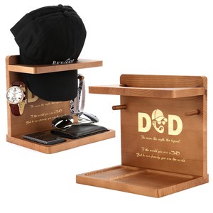 Perchero de Madera para Sombreros, 4 Niveles, Organizador Multifuncional para Entrada, Perchero Hecho a Mano - Product Image 4