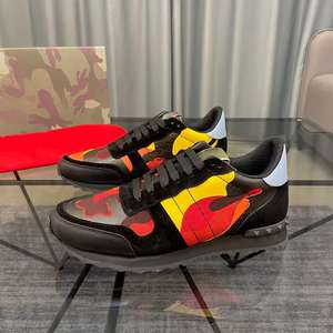 Zapatos de Cuero Genuino de Diseño de Lujo, Zapatos Deportivos Modernos para Hombre, Zapatillas de Moda con Suela Gruesa, Zapatos Casuales para Correr - Product Image 5